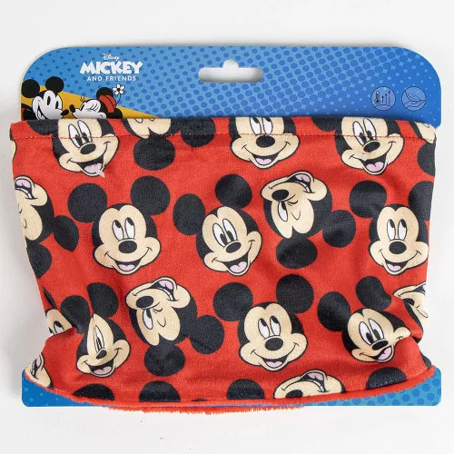 Mickey egér piros kisfiú polár csősál (S)