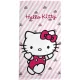 Hello Kitty csíkos kislány törölköző
