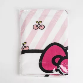 Hello Kitty csíkos kislány törölköző