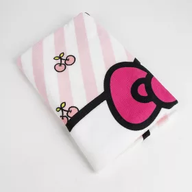 Hello Kitty csíkos kislány törölköző