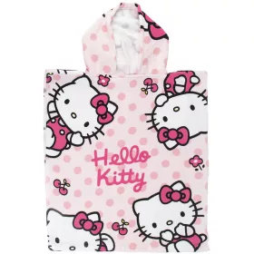   Hello Kitty rózsaszín kislány törölköző/fürdőponcsó