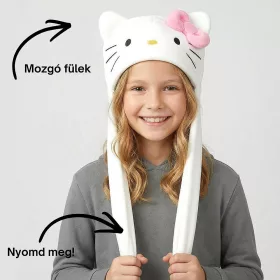 Hello Kitty fehér kislány sapka