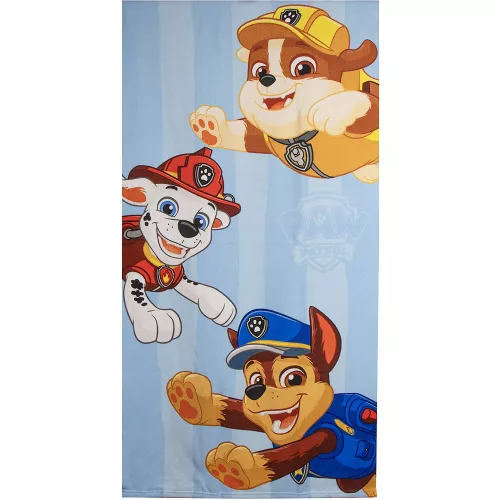 Mancs őrjárat kék kisfiú törölköző