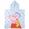 Peppa malac kék kislány törölköző/fürdőponcsó