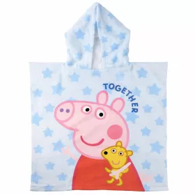 Peppa malac kék kislány törölköző/fürdőponcsó