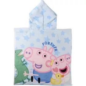 Peppa malac kék kislány törölköző/fürdőponcsó