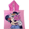 Minnie egér rózsaszín kislány törölköző/fürdőponcsó