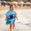Stitch kék törölköző/fürdőponcsó
