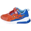 Pókember piros-kék LED fényű kisfiú cipő
