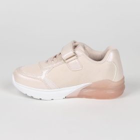 Minnie bézs-barack LED fényű kislány cipő