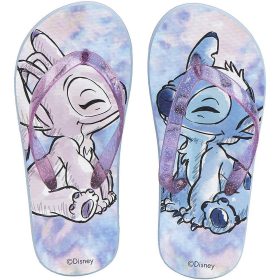 Stitch lilapántos kislány papucs