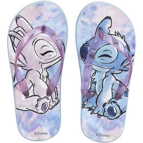 Stitch lilapántos kislány papucs