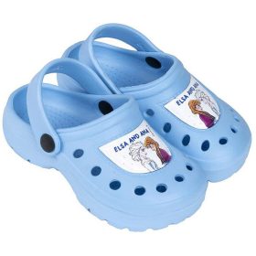 Jégvarázs Elsa és Anna kék kislány papucs