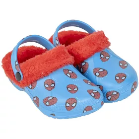 Pókember kék-piros bélelt kisfiú papucs