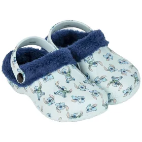 Stitch kék bélelt kislány papucs