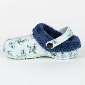 Stitch kék bélelt kislány papucs