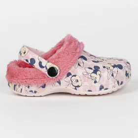 Minnie egér rózsaszín bélelt kislány papucs