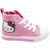 Hello Kitty pink LED fényű kislány vászoncipő