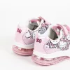 Hello Kitty rózsaszín LED fényű kislány cipő