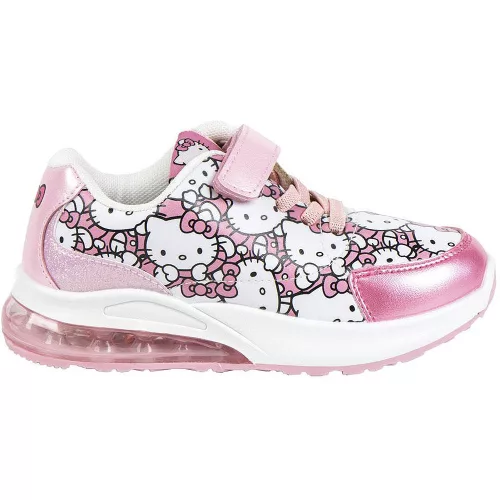 Hello Kitty rózsaszín LED fényű kislány cipő