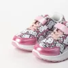 Hello Kitty rózsaszín LED fényű kislány cipő