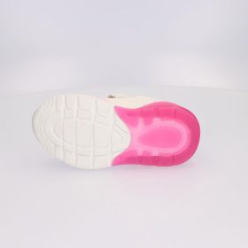 Minnie bézs-rózsaszín LED fényű kislány cipő