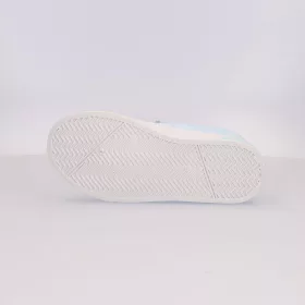 Jégvarázs világoskék LED fényű kislány vászoncipő