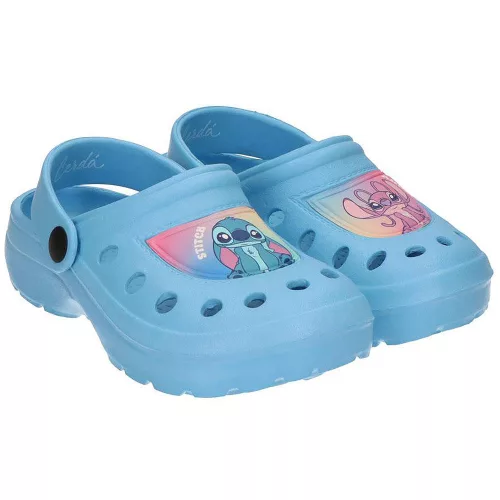 Stitch világoskék kislány papucs