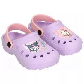 Hello Kitty és Kuromi lila kislány papucs