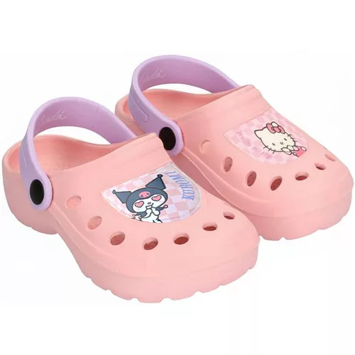 Hello Kitty és Kuromi rózsaszín kislány papucs