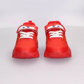 Verdák piros LED fényű kisfiú cipő