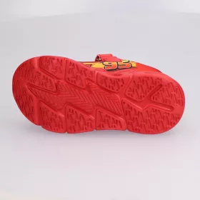 Verdák piros LED fényű kisfiú cipő