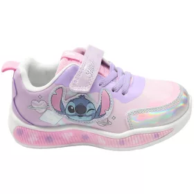 Stitch rózsaszín-lila LED fényű kislány cipő