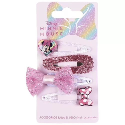 Minnie egér csillogó kislány hajcsat 4 db