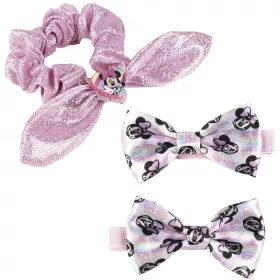 Minnie egér kislány hajgumi+hajcsat szett