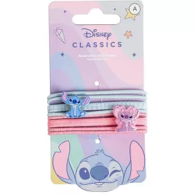 Stitch kislány rózsaszín-kék 8 db-os hajgumi szett