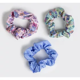 Stitch kislány kék-mintás 3 db-os hajgumi szett