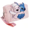 Stitch rózsaszín prémes kislány kozmetikai táska