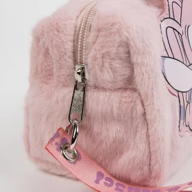 Stitch rózsaszín prémes kislány kozmetikai táska