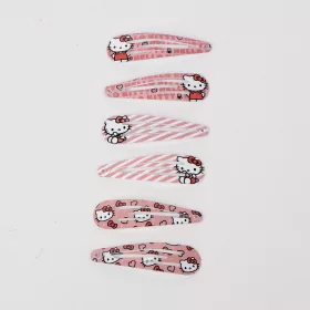 Hello Kitty rózsaszín kislány hajcsat szett 3 db