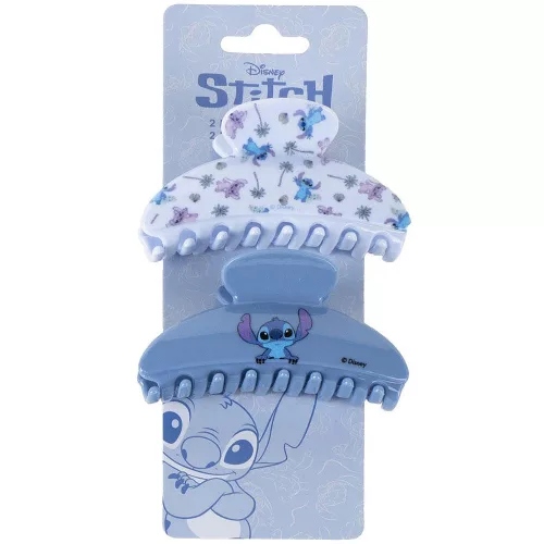 Stitch kék kislány 2 db-os hajcsat szett