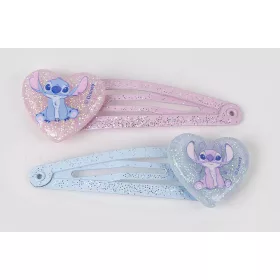 Stitch rózsaszín-kék kislány hajcsat 6 db-os