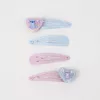 Stitch csillogó hajgumi+csat kislány szett
