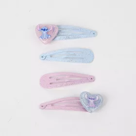 Stitch csillogó hajgumi+csat kislány szett