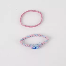 Stitch csillogó hajgumi+csat kislány szett