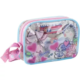   Stitch rózsaszín-kék kislány szépségápolási készlet (hajgumi+karkötő)