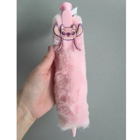Stitch rózsaszín prémes toll