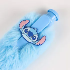 Stitch  világoskék prémes toll