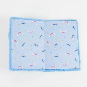 Stitch kék plüss füzet