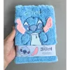 Stitch kék plüss füzet
